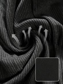 Elegant & Versatile Bodycon Long Sleeve Jumpsuit With Trousers - Black - View 4