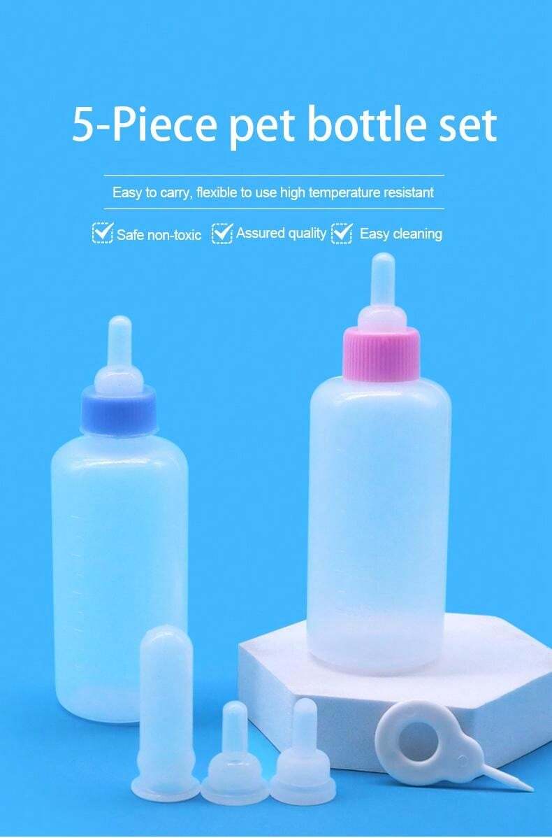 Pet Bottle Feeding Set, Baby Cat Dog Milk Bottle, Pet Puppy Kitten