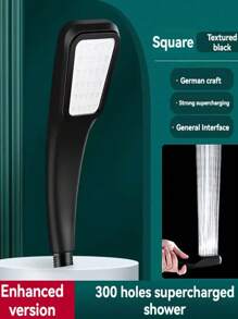 1pc/2pcs 300 Hole High-Pressure Rainfall Shower Head, Water-Saving Shower Head, Bathroom Shower Head, Shower Head, Bathroom Hardware, Bathroom Accessories, Enjoy A Luxurious Bathing Experience Home Bathroom Decor Fall Decor