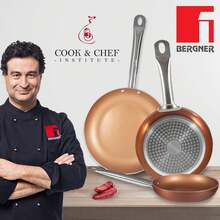 Ollas, batería de cocina 7 piezas SAN IGNACIO Faro de acero inoxidable con juego de sartenes (20/24/28 cm) BERGNER Professional Chef Copper Plus en aluminio - Multicolor - Ver 4