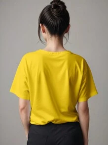 T-Shirt Skull Shirt Love Fire Cringe Rock REF 4243 FLUXO FX - 黃色 - 查看 5