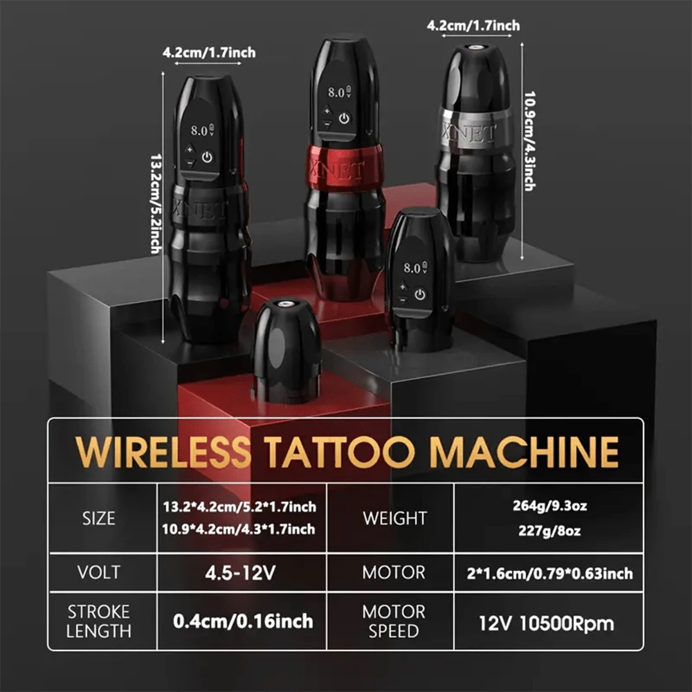 Máquina de tatuar inalámbrica Xnet Titan 2024 con rotatorio tipo ...