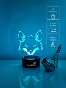 Cruzeirense Table Lamp Gift For Boyfriend Bedroom Decoration Lamp Man Led With 3D Effect Birthday Gift Boy - màu đen - Xem 9