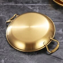 1 Stück Gold/Silber, Edelstahl Grillplatte, Speiseteller, Grillplatte, Speiseteller, Bankettteller, Dessertteller, Kuchenteller, Obstplatte, Snackteller, Küchenzubehör, Weihnachts-/Halloween-Potluck-Zubehör, Potluck-Zubehör, Pizzateller, Westlicher Teller, Frühstückstablett, Kaffee- und Teetablett, Partyzubehör, Valentinstag, Neujahrsgeschenke