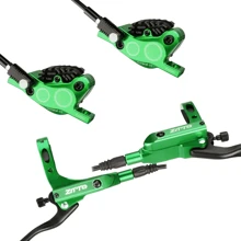 ZTTO M840 MTB 4 pistoni freno a disco idraulico per bicicletta M840 con pastiglie di raffreddamento pressione dell'olio rotore bici da strada pinze IS PM Mount - Multicolore - Visualizzare 14