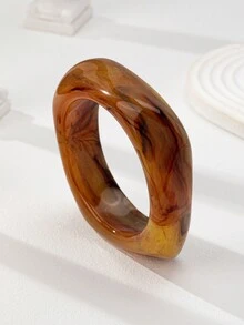 1 Pc Chunky Resin Cuff Bangle For Women - Multicolor - View 14
