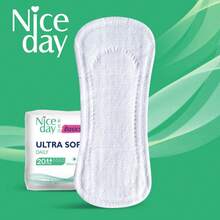 Niceday 20 miếng/gói 155mm Miếng lót quần lót chăm sóc hàng ngày siêu mỏng mềm mại Băng vệ sinh - trắng - Xem 8