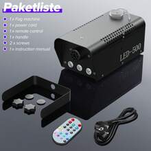 500W Fog Machine, 3 RGB LED Stage Smoke Special Effects With Remote Control, Preheat Indicator For Home, Carnival, Party, Music Show, Wedding, Club, Bar, KTV, Disco, DJ - 1個 - 查看 10