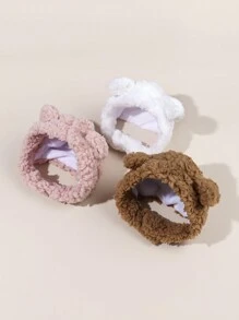 1pc Adorable Bear Ear Shaped Pet Warm Headwear, Suitable For 4 - 12 Lbs Small Pets, Winter - Multicolor - View 12