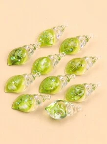 SWEET BELL 10 cái Bảy Màu sắc Hoạt hình Biển Hình con ốc Vật rủ xuống Chế tạo Của ABS Nhựa , Thích hợp Đối với DIY Đồ trang sức , Quần áo , Thủ công , Vòng tay Và Móc chìa khóa Phụ kiện - Nhiều màu - Xem 12