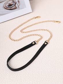 金属链条配件（单独出售），减压肩带配件，复古斜挎肩带替换链，女士钱包链，冬季礼物 - 黑色 - 查看 2