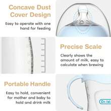 1 个 5.07 盎司/8.11 盎司/11.16 盎司硅胶婴儿奶瓶，新生儿 - 彩色 - 查看 12