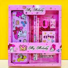 Bộ văn phòng phẩm có hộp đựng bút, thước kẻ và phụ kiện viết - Hộp quà tặng đồ dùng văn phòng đa năng dễ thương - Nhiều màu - Xem 6