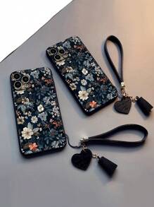 这款手机壳采用镂空边缘设计，饰以花卉图案，加厚防摔，配有新款皮革心形挂绳，可DIY手机挂饰和流苏腕带，兼容 15 Pro Max、 16 Pro Max、 14、 13、 12、 11、 XS、 XR、 8/7，以及三星A50、A12、A32、A52、A72、A51、A21S、A13、A14、S22 Ultra、S23、A33、A53、S20 FE、红米11、12 Pro、12/12X、Note 11、9A、9C和Poco X3。支持NFC，兼容红米10、红米9、Note 9、12C、Note 11 Pro、红米10C、Note 8 Pro，国际版，非国内版 - 彩色 - 查看 4