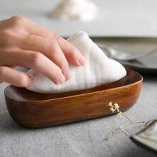 日式创意小托盘木质寿司盒迷你果盘木制酒店用品干果餐巾架圣诞礼物 - 彩色 - 查看 8