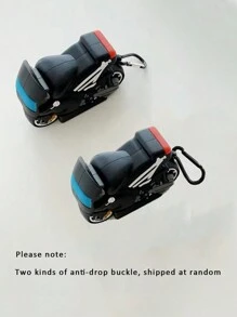 橙色卡通螃蟹保护壳适用于 Apple 蓝牙耳机 1/2、Pro、新款 3rd Gen、Pro 2 - 黑色 - 查看 8