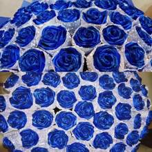 7 rollos Liston Satinado Con Doble Cara Azul Decoracion  Con 4cm 159.6m - azul real - Ver 10