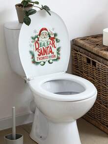 Miếng dán trang trí bệ ngồi bồn cầu phòng trẻ em, Miếng dán ngày lễ ông già Noel dễ thương, Miếng dán tự dính chống thấm nước, có thể bóc ra và dán, có thể sử dụng cho phòng khách, phòng ngủ, phòng tắm, đồ trang trí ngày lễ tại nhà, trường học, mẫu giáo, lớp học, miếng dán ngày lễ, quà tặng cho tiệc mừng em bé, đồ trang trí gia đình - Nhiều màu - Xem 7