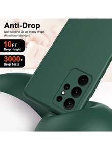 TPU glatte, seidig-weiche Flüssigsilikon Handyhülle - Schlank, weich, stoßfest, kompatibel mit iPhone, kompatibel mit Redmi Note, kompatibel mit OPPO, kompatibel mit Vivo, kompatibel mit Honor Smartphones - kamelienrot - Übersicht 2
