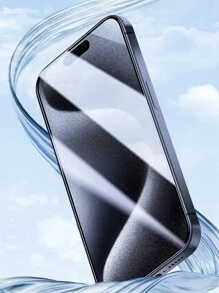 1 miếng dán màn hình cường lực độ cứng 9H + 1 giá đỡ điện thoại gập gọn, tương thích với Apple 11/12/13/14 Pro Max/15 Pro Max, trong suốt, chống trầy xước, chống sốc, chống nước. - Toàn màn hình trong suốt + giá đỡ điện thoại di động - Xem 5