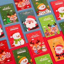 Christmas Decoration 20pcs Cartoon Christmas Mini Notebooks, Portable Pocket-Sized Memo Pads, Student Stationery, Christmas Decorations, Christmas Party Favors, Back To School Supplies, Notebooks - Multicolor - View 11