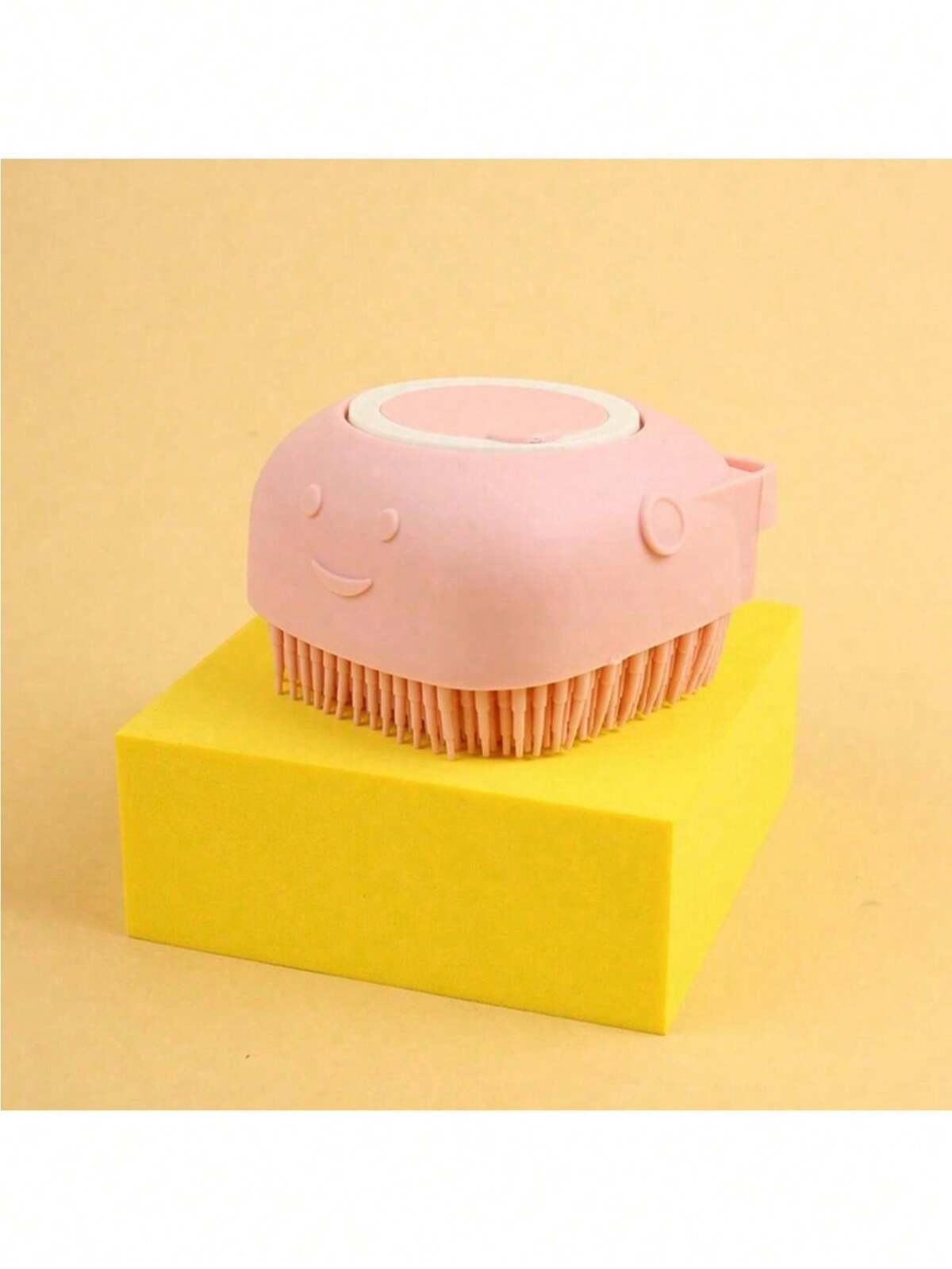 1 pièce Brosse de bain pour animaux de compagnie avec porte-savon intégré, convient pour les chats et les chiens 8