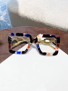 Unisex Square Plastic Eyeglasses Frame For Computer Reading/Gaming/TV/Phone, Reduces Eye Fatigue, Fashion Optical Glasses