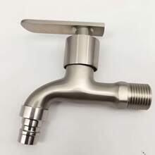 1 Stück Wasserhahn aus Zinklegierung - Waschmaschine Wasserhahn, Haushaltsküchenarmatur, Bad Armatur, Outdoor Garten Wasserhahn