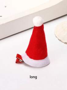 4/8pcs Christmas Santa Hat Hair Clips For Women Girls Mini Alligator Clips Alligator Hair Clips For Girls Xmas Hair Accessories Gift Party Favors Decorations Halloween Claw Clips Hair Slide Hair Barrettes