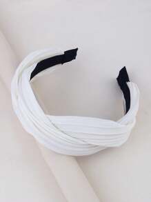 1pc Cross Folded Headband, Suitable For Daily Wear, As A Gift For Classmates, Friends, Hair Accessory,Hairband,Hair Hoop Headbands Head Accessories Beauty Home Hair Accessories - Green - View 7