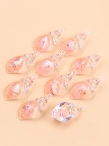 SWEET BELL 10 cái Bảy Màu sắc Hoạt hình Biển Hình con ốc Vật rủ xuống Chế tạo Của ABS Nhựa , Thích hợp Đối với DIY Đồ trang sức , Quần áo , Thủ công , Vòng tay Và Móc chìa khóa Phụ kiện - Nhiều màu - Xem 17