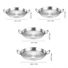 1 Stück Gold/Silber, Edelstahl Grillplatte, Speiseteller, Grillplatte, Speiseteller, Bankettteller, Dessertteller, Kuchenteller, Obstplatte, Snackteller, Küchenzubehör, Weihnachts-/Halloween-Potluck-Zubehör, Potluck-Zubehör, Pizzateller, Westlicher Teller, Frühstückstablett, Kaffee- und Teetablett, Partyzubehör, Valentinstag, Neujahrsgeschenke