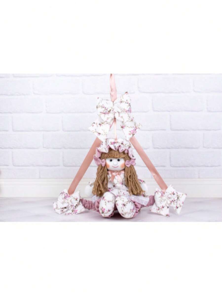 Luiza Cloth Doll Floral Dress Door Decorations - For Decoration - Hoa cành sẫm màu với hoa hồng - Xem 1
