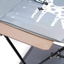 Foldable 0-12 Months Baby Changing Nursery Care Stand Table W/ Store Compartment - Grey - View 5