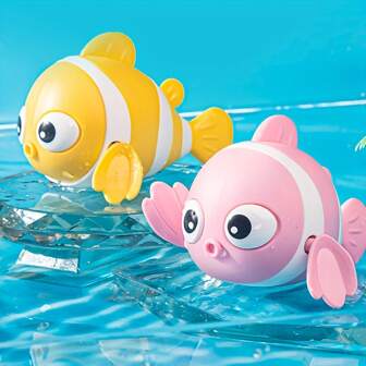 1 pièce Jouet de bain mignon poisson-clown, jouet de bain, jeu pour piscine, sans pile requise