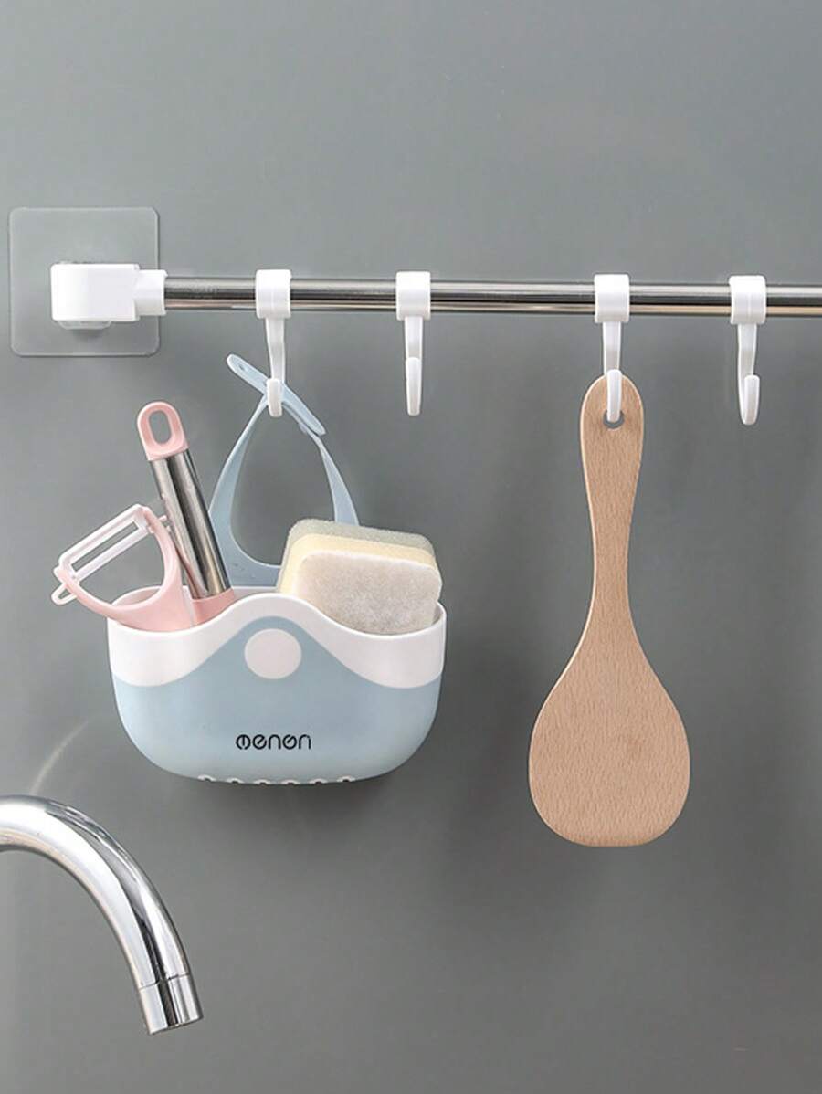 Random English Letter Plastic Sink Sponge Hanging Drain Bag Water Pool