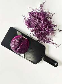 1 Set, Mandoline Food Slicer For Kitchen, Julienne Vegetables Shredders, Cabbage Slicer, Cabbage Shredders For Red Onions, Vegetable Slicer With Cleaning Brush And Hand Guard, Vegetable Cutter, Potato Slicers, Kitchen Stuffs, Kitchen Gadgets