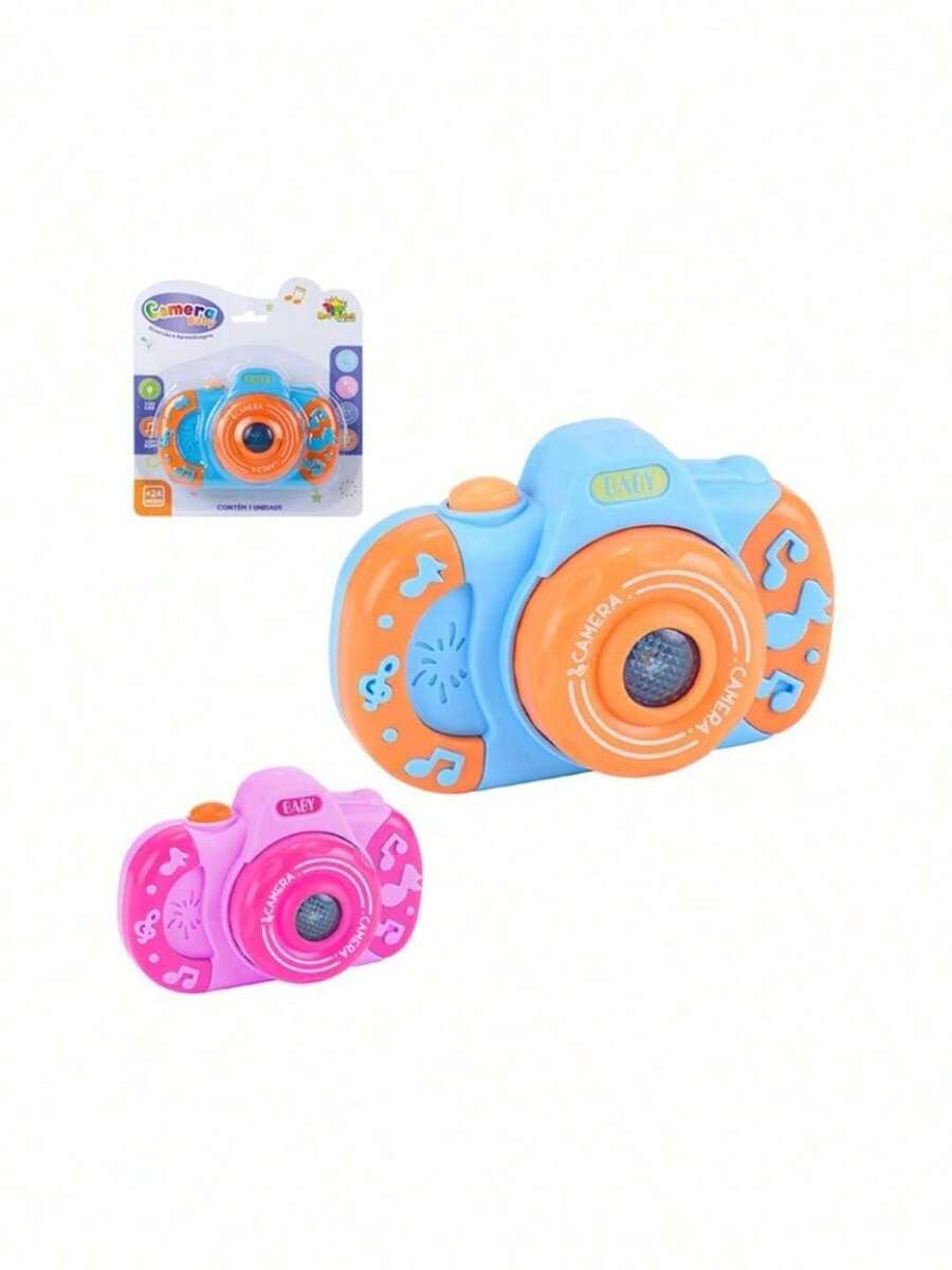 Toy Camera With Light And Sound - Boys Girls - Hồng - Xem 1