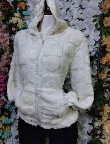SUDADERA TELA POLAR BASIC CORAZONES SIMULADOS - Crema - View 2