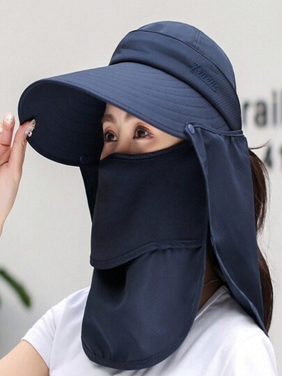 JOYLORD قبعة نسائية للاستخدام الخارجي قطعة واحدة، قبعة شمس للصيف، قبعة واسعة الحافة مضادة للشمس للدراجات والزراعة، قبعة نسائية واقية من الأشعة فوق البنفسجية وتغطي الوجه