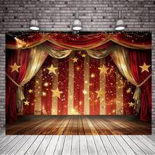1 cái, Màn hình sân khấu Polyester màu đỏ vàng với họa tiết ngôi sao lấp lánh, dùng để trang trí tiệc và sự kiện, có thể tái sử dụng, không cần điện, thích hợp làm phông nền sinh nhật, đám cưới, lễ hội hóa trang, đạo cụ chụp ảnh xiếc, Giáng sinh - Nhiều màu - Xem 3