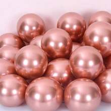 9 Inch Thickened Chrome Metal Balloon Wedding Party Decoration Wedding Balloon Set Can Use Printing - Rose Gold - View 1