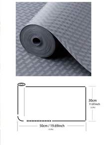 1 rolo de forros de prateleira, almofada à prova d'água e óleo, tapete durável e lavável, forro antiderrapante, para gaveta, mesa, prateleira e armário, decoração para casa, utensílios de cozinha, organizadores e armazenamento de cozinha, acessórios de cozinha - Cinza - Ver 3