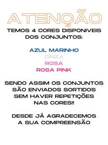 COMBO 4 Conjuntos Calça e Jaqueta Zíper Inverno Menina Infantil 1/2/3/4/6/8