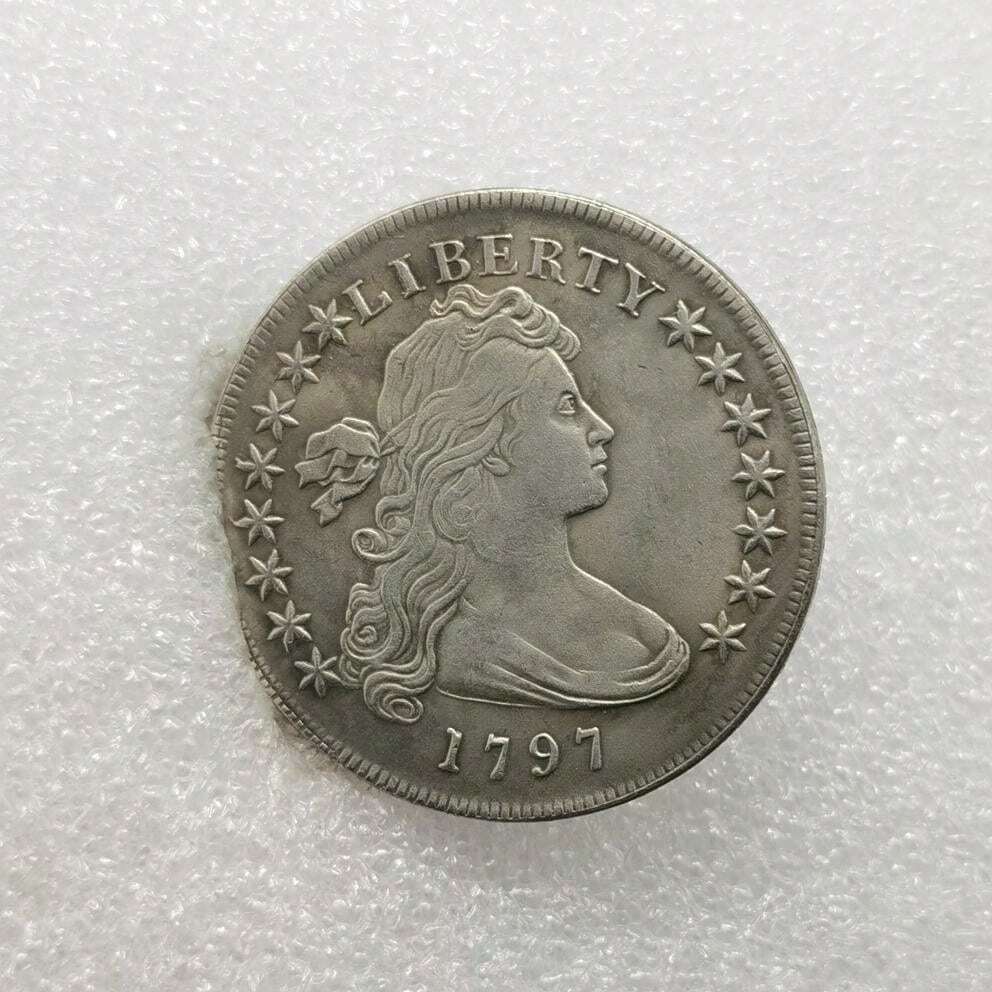 USA 1797 Draped Bust Dollar Copy Coin Commemorative Coins-Replica Coins ...