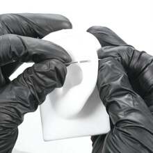 Belly Button Piercing Kit - Stainless Steel 14G Belly Ring, Piercing Needles & Clamps Set - Steel Color Needle - View 7