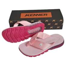 Kenner Rakka Women's Flip Flops - Baby Pink and Pink - View 1