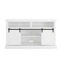 Media Console Table With Storage Cabinet, Mid Century Style Entertainment TV Table, Multipurpose Sliding Door TV Cabinet Large Storage Space, 58.11"W*15.79"D*32.36"H Antique White - Màu trắng cổ + MDF + 60-69 inch + 60 inch + 60-69 inch như hình ảnh - Xem 11