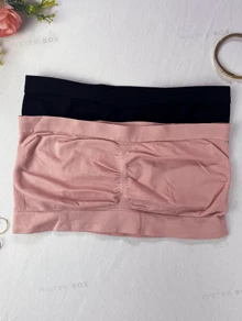 Kit 2 Strapless Tops - Without Pads, Comfort And Seamless Second Skin - 香檳色 - 查看 2