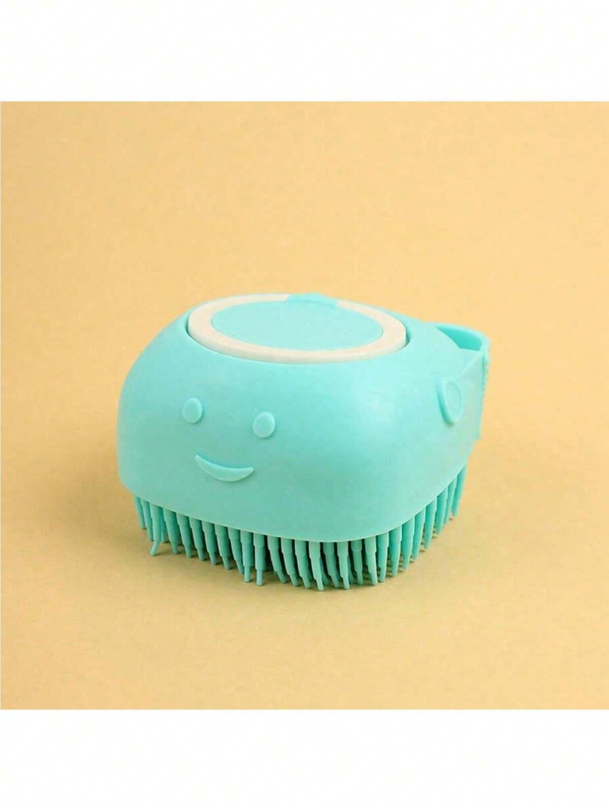 1 pièce Brosse de bain pour animaux de compagnie avec porte-savon intégré, convient pour les chats et les chiens 7